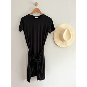 Wilfred | Aritzia | Blair Front Knot Dress | Black | Sz XS